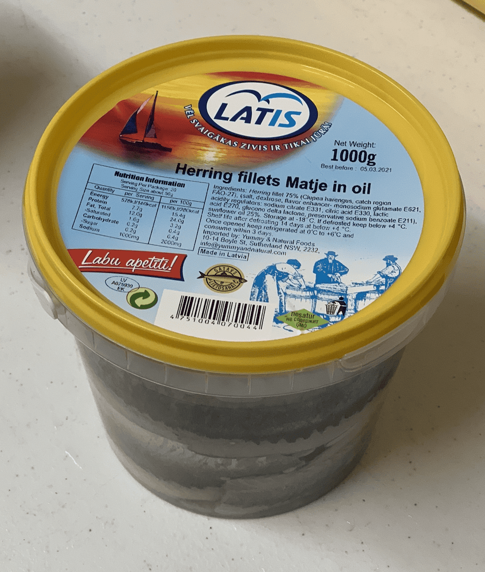 Latis herring fillets in oil - 1kg image 0