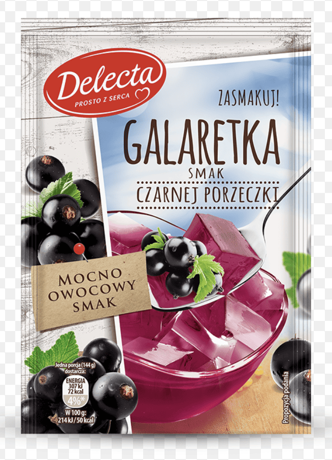Delecta Galaretka Black Currant Soft Jelly - 75g image 0