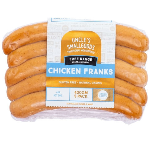 Chicken Frankfurts - 400g 5 pack image 0