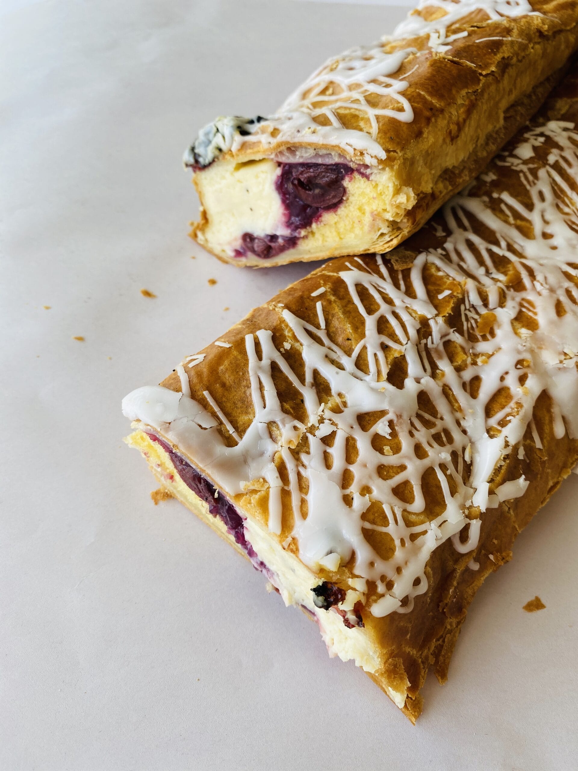 Cherry &amp; cheese strudel - half 600g image 0