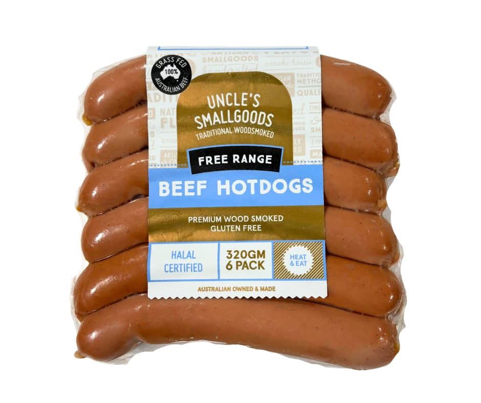 Beef Hotdogs 6-Pack 320g image 0